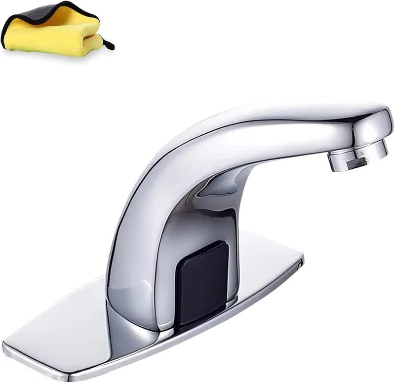 ADdormorn Touchless Bathroom Faucets Motion Sensor Faucet Commercial Infrared Automatic Faucets Automatic Restroom Faucet Hands-Free Toilet Commercial Faucet Cold Water - Image 1